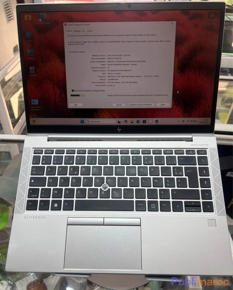 HP EliteBook 845 G8 – AMD Ryzen 7 PRO (État Comme Neuf) photo 3