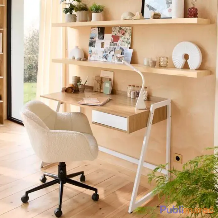 Lampe de bureau à cadran WALLY blanc photo 6