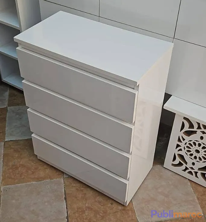 Commode Moderne 4 Tiroirs en MDF 18 mm (Haute Qualité) photo 4