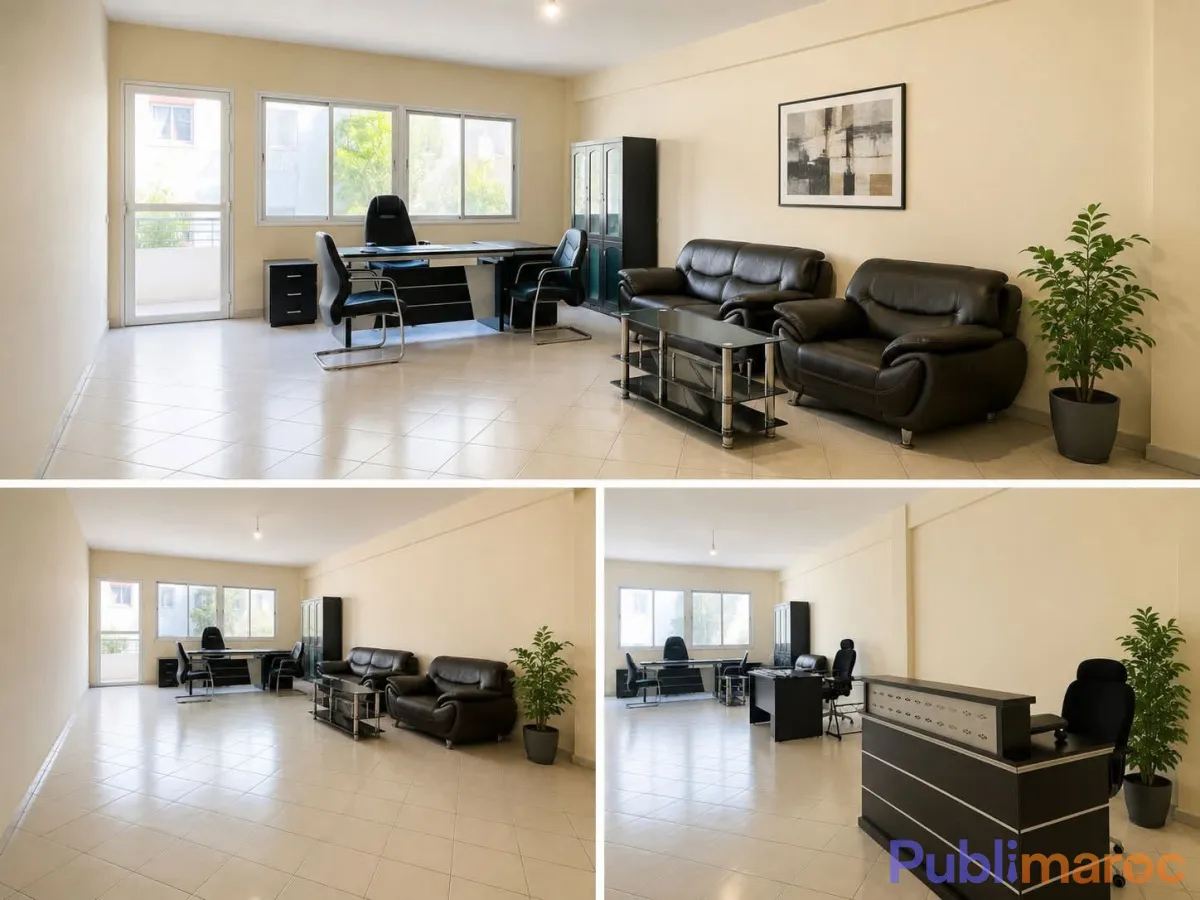 À LOUER – Plateau de bureau de 79 m² – Lissasfa (Casablanca)