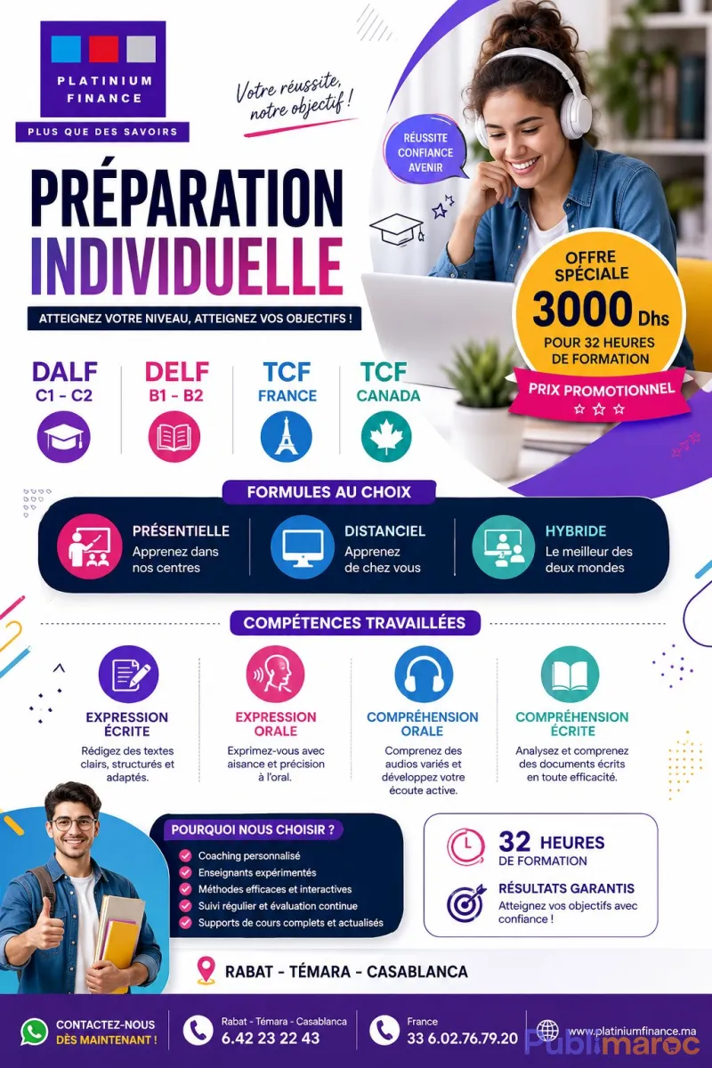 PREPARATIONS DES TESTS – TCF CANADA - TCF FRANCE - DELF - DALF C1-C2