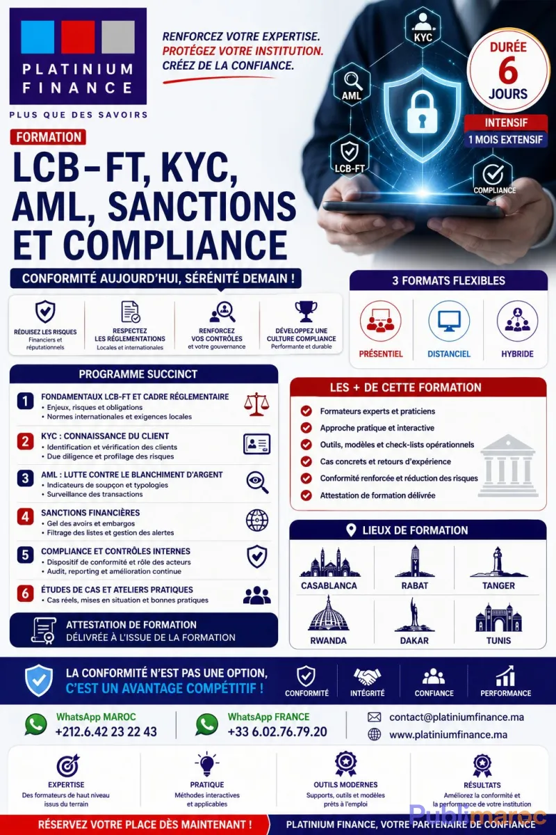 LCB-FT - KYC - AML - SANCTIONS INTERNATIONALES - COMPLIANCE
